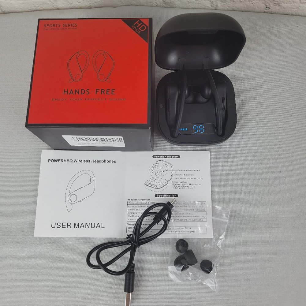 PowerHBQ Wireless Sport Bluetooth Earbuds